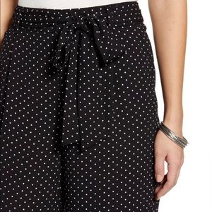 Halogen Polka Dot Ruffle Pants